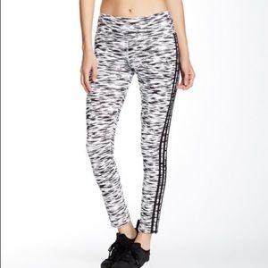 Adidas Essentials Black & White Printed Leggings